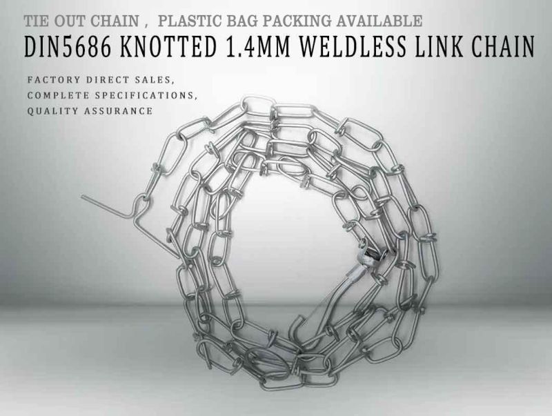 Wholesale Hardware Galvanzied Welded Steel Long Twisted Link Tie out