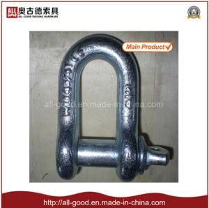 45# Steel Galvanized Forged Shackle with Square Head Pin