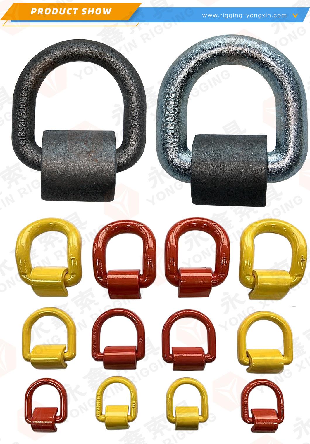 Lashing Ring High Quality 5/8" 18000lbs Forged D-Ring Assemblies and Weld-on Clips