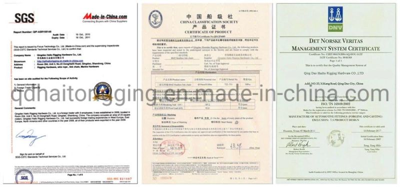 Color Painted Lashing Chain with Co/Form a Certificate