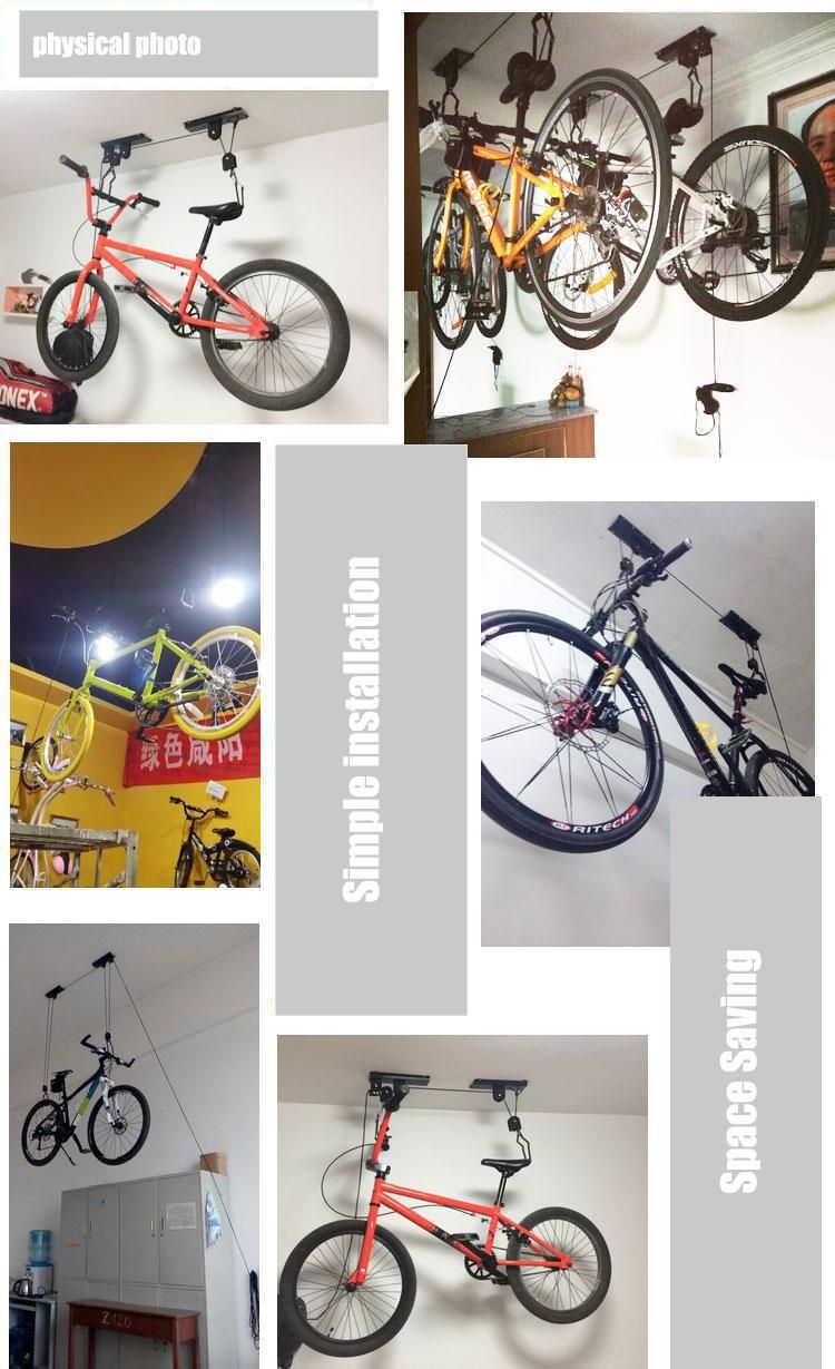 Function Single Bicycle Rack Ceiling Bike Lift Wall Hanger