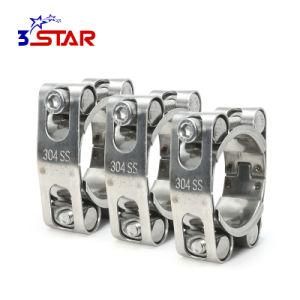 Heavy Duty Double Bolt Hose Clamp