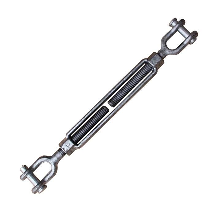 Us Type Drop Forged Carbon Steel Galvanized Heavy Duty Standard Turnbuckle with Jaw and Jaw