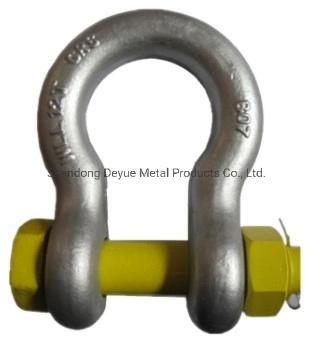 Hot DIP Galvanized Forged Alloy Steel G209 Screw Pin Omega Anchor Bow Shackle