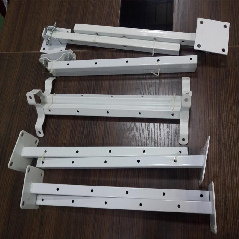 White Laundry Angled Rack Shelf Bracket