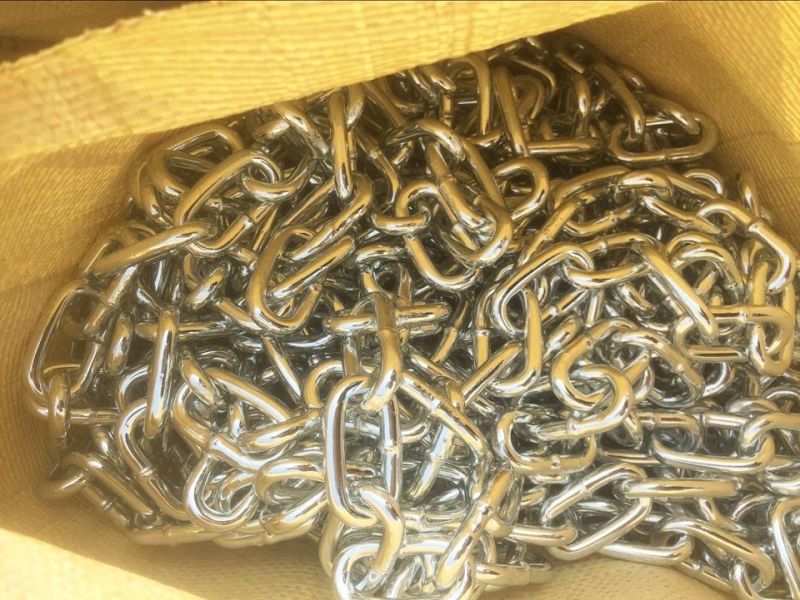 Galvanized Ordinary Mild Steel Link Chain in Paper Box Packing