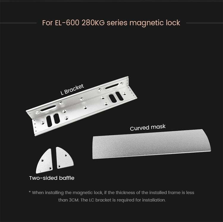 Glass Door Lock Bracket LC Bracket for 600lbs Narrow Door