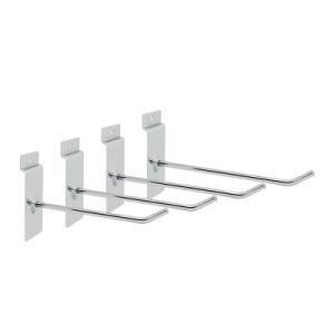 High Quality Perfect Metal Chrome Slat Wall Display Hook Shop Slatwall Hook