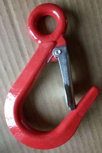 Carbon Steel Crane Lifting Hook with Latch and Embossed Capacity