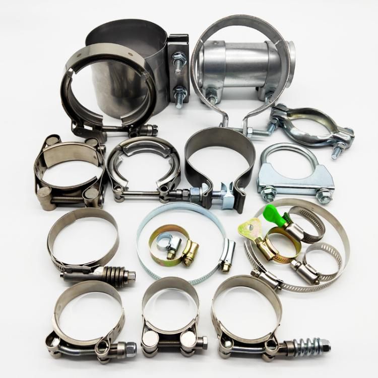 Factory Direct Sales of Muffler Clamp Sizes Stainless Steel Pipe Band Clamp