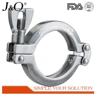 Sanitary Stainless Steel Casting Pipe Fitting Heavy Duty 13CS Double Pin Clamp