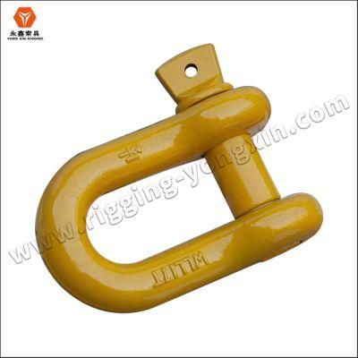 G210 Us Type Screw Pin Lifting 3/4 D Shackle Carbon Steel Forged Anchor Chain Marine Dee Shackle