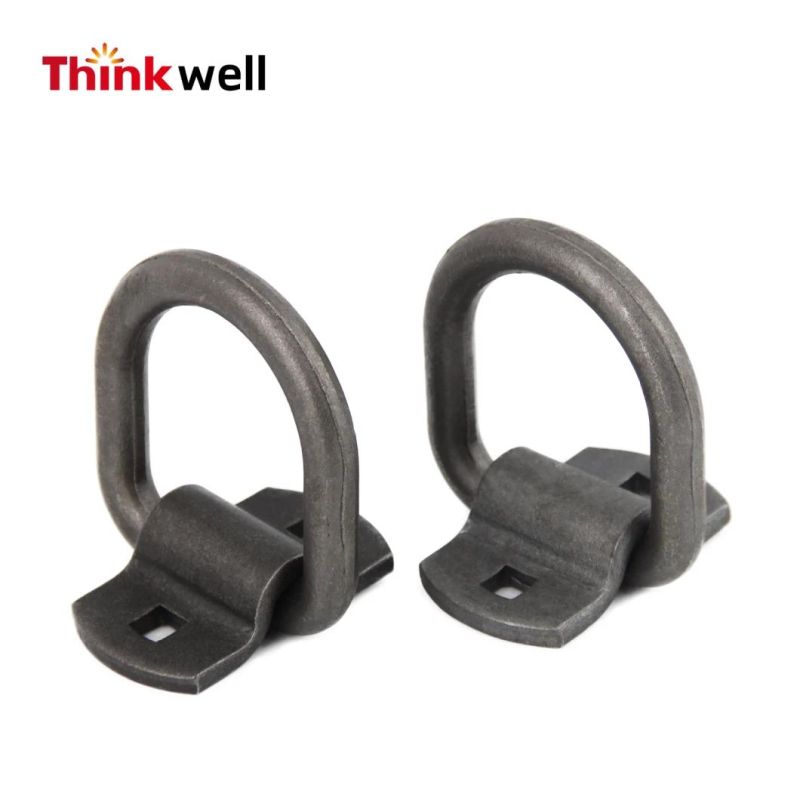 Good Quality 1 Inch Black Welded Tie Dowm D Ring