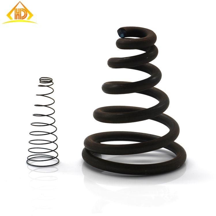 Hand Industrial Black Spring Steel Compression Spring Taper Conical Spring