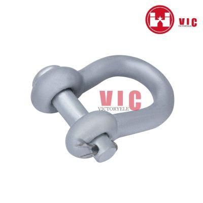 Pole Line Hardware Fitting Galvanized Steel Anchor Chain Shackle