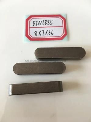 Parallel Key, DIN6885A, Size: 8X7X36