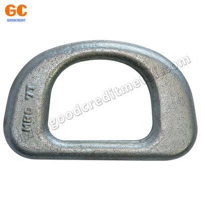 Factory Black Carbon Steel Drop Forged Lashing D Ring with Clip