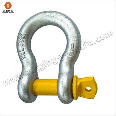 Heavy Duty Us Type Screw Pin Steel Bow Shackle