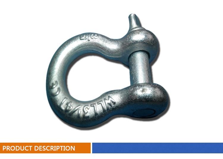 Drop Forged Carbon Steel Screw Pin Anchor Shackle 209