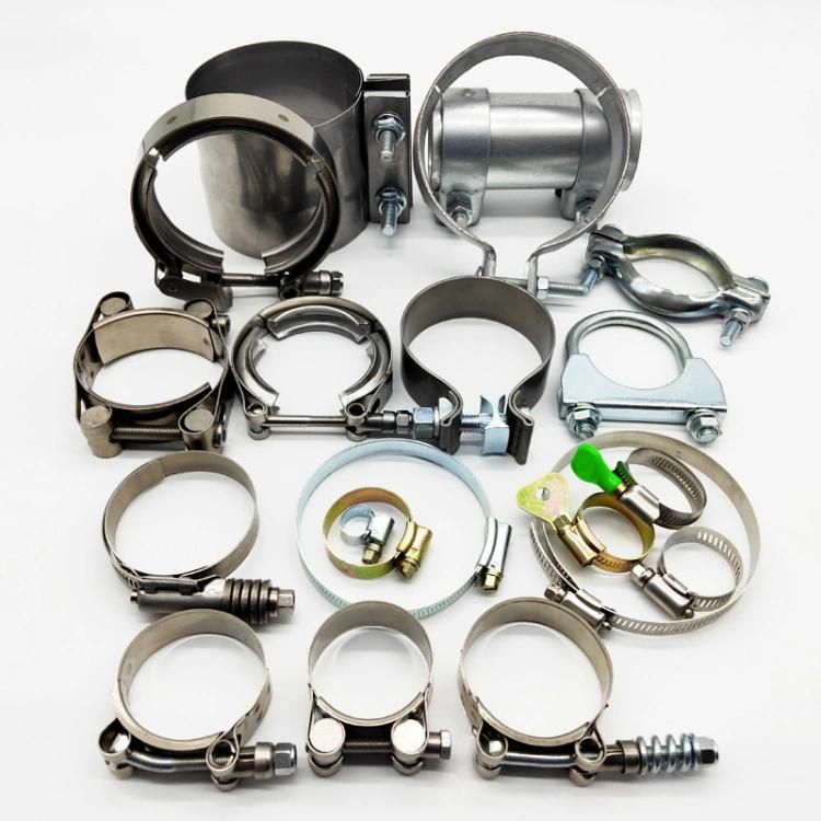 High Temp Pipe Exhaust Quick Adjust Two Hole Exhasut Clamp
