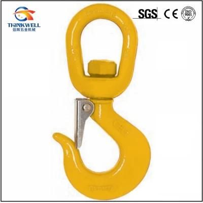 Forged S322 Hoist Swivel Hook with Safety Latch