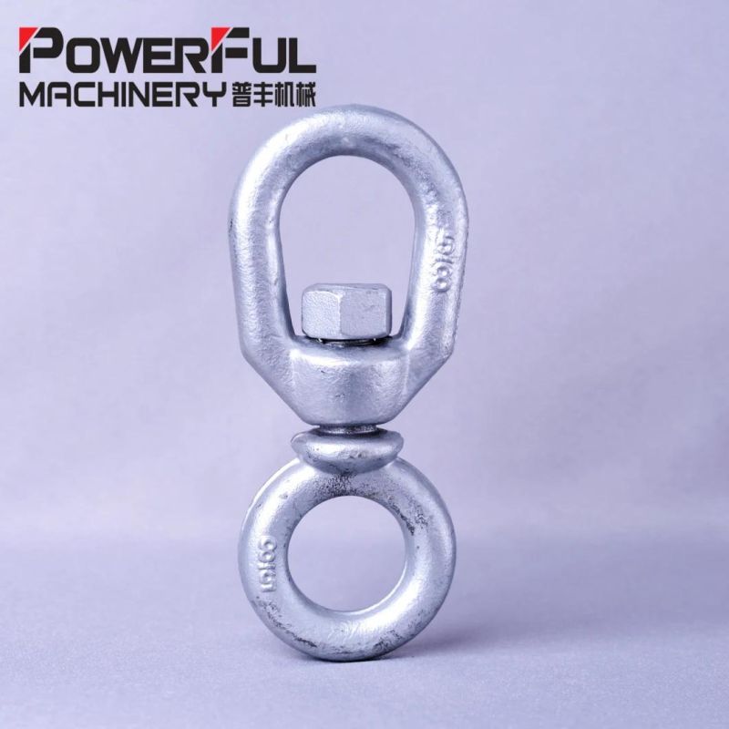 Factory Price Drop Forged G401 Galvanized Iron Steel Chain Eye End Swivel for Lifting