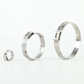 304 Stainless Steel Single Ear Stepless Hose Clamp
