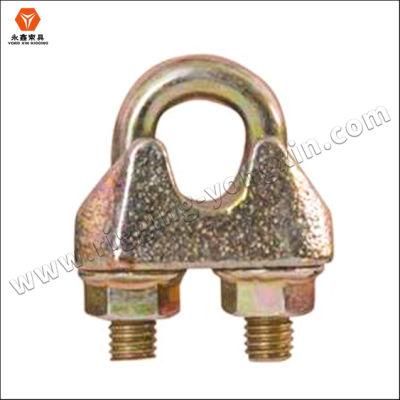 Yellow Zinc Plated Wire Rope Clip DIN1142 Wire Rope Accessories