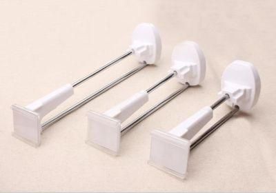 White Color 8 Inch Retail Store Accessories Anti-Theft Slat Wall Security Display Hook