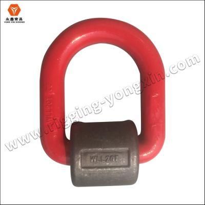 European Type High Quality Custom Lifting Point Alloy Steel Fittings Forged G80 Carbon Steel Welded D Ring with Wraps