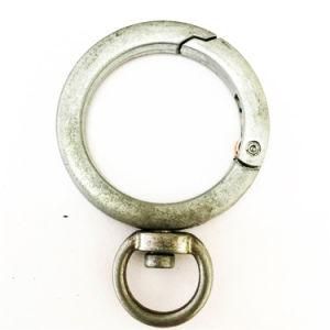 Hot Sale Zinc Alloy Shaped Circle Snap Hook for Leash Collar Bag Dog Clips (HSG0013)
