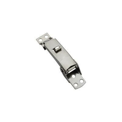 Latch Catch Stainless Steel Buckle Barrel Hoop Hasp Spring Loaded Toggle Latches for Chest Trunk Case Box