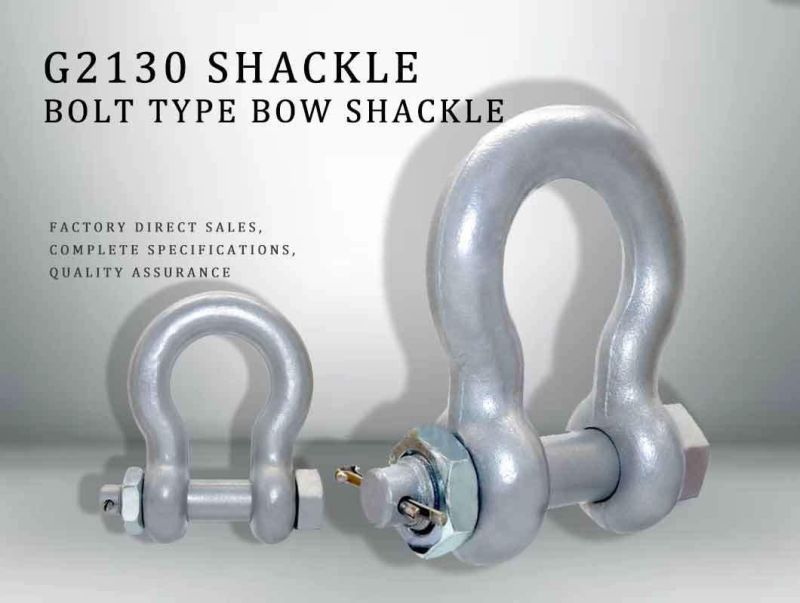 G209/G210/G2130/G2150/JIS/Us/European Type Steel Shackles with Factory Price