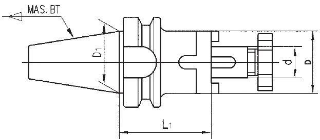 Combi Face Mill Arbors for CNC Bt Shank