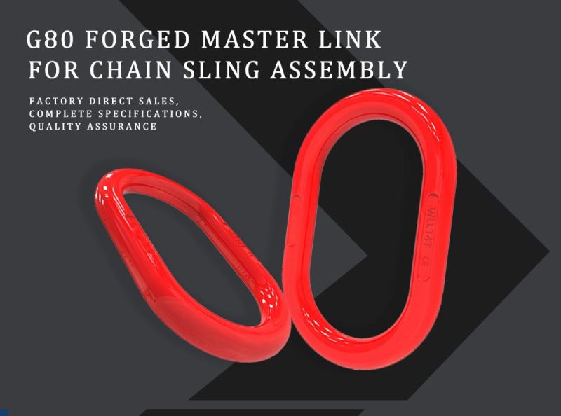 Wholesale Customized Color High Tensile European Standard G80/G100 Forged/Round /Assembly Master Link for Chain Sling and Lifting