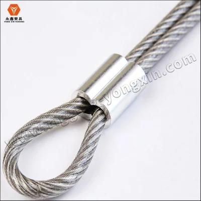 Factory Supply 6X36+Iwrc 46mm Hot Dipped Galvanized Steel Wire Rope Sling Assembled with Aluminum Ferrules