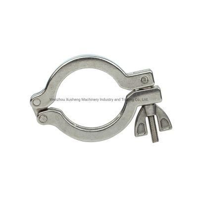 Sanitary Stainless Steel Pipe Clamp Double Pins Clamp