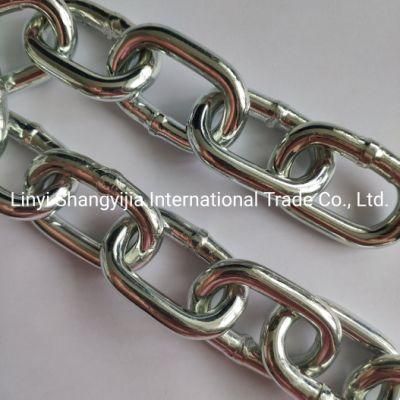 Grade30 Hot DIP Galvanized Deburred Fettled Smooth Welding Chain Zinc Plated DIN5685A Short Link Chain