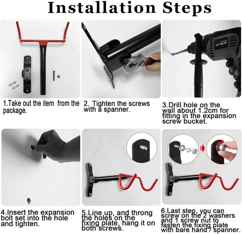 High Quality Indoor Foldable Wall Bike Rack Wall for Garage