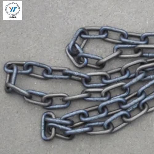 DIN763 Welded Long Link Chain Black Polishing Chain