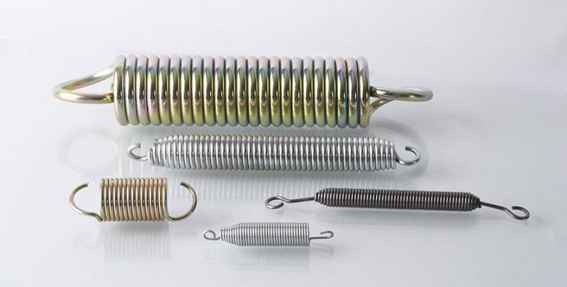 Color-Plated Zinc Tension Spring Custom Tension Springs by Drawings