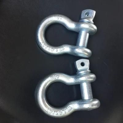 Manufacturer Stable G80 High Tensile Alloy Steel Screw Pin U Type Bow Shackle for Chain Sling
