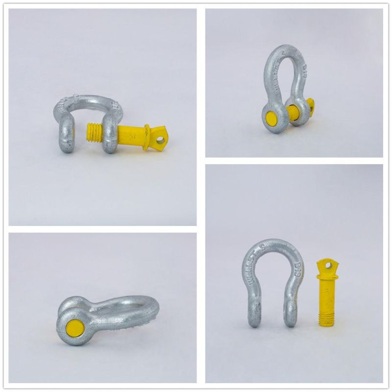 U. S. Type G209 Galvanized Steel Forged Screw Pin Anchor Bow Shackle