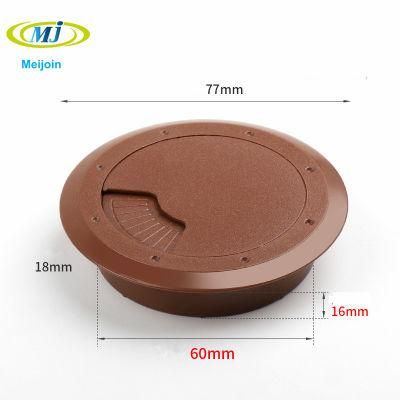 Brown Thick Type Offie Accessory Plastic Cable Grommets
