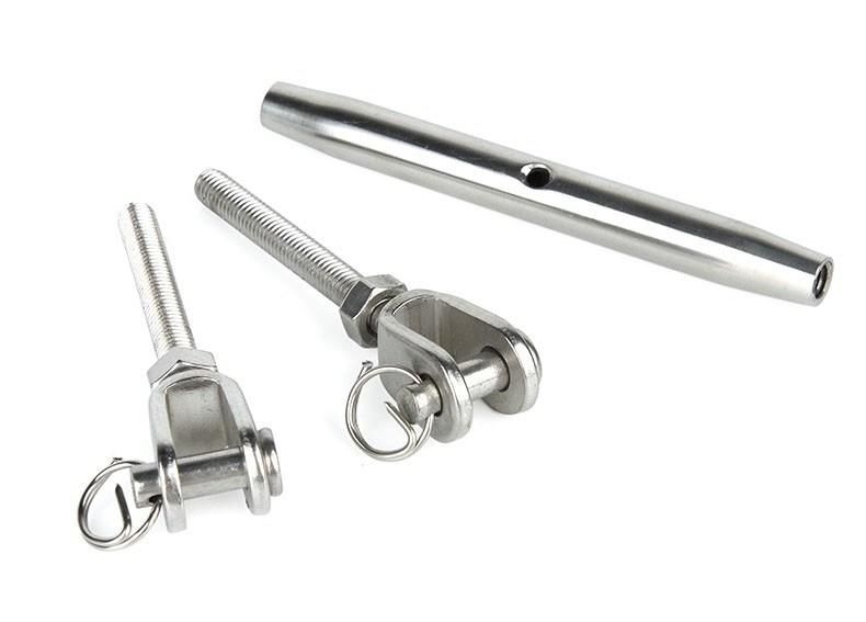 Stainless Steel 316 8mm Eye/Jaw Turnbuckle