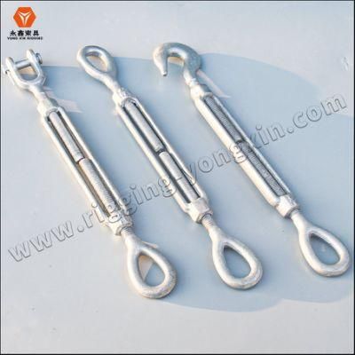 DIN 1480 Galvanized Drop Forged Eye Jaw Turnbuckle