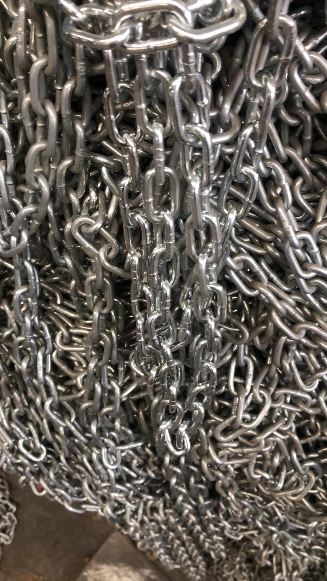 Q195 Q235 Zinc Plated DIN763 Iron Link Chain