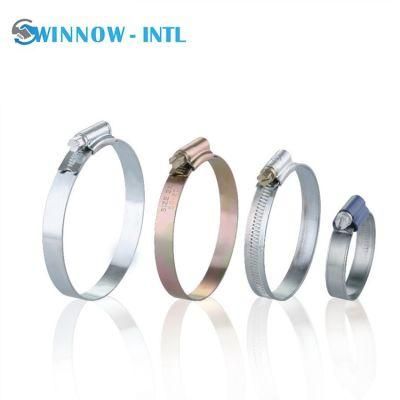 Stainless Steel Galvanized British Type Worm Drive Hose Pipe Clamp