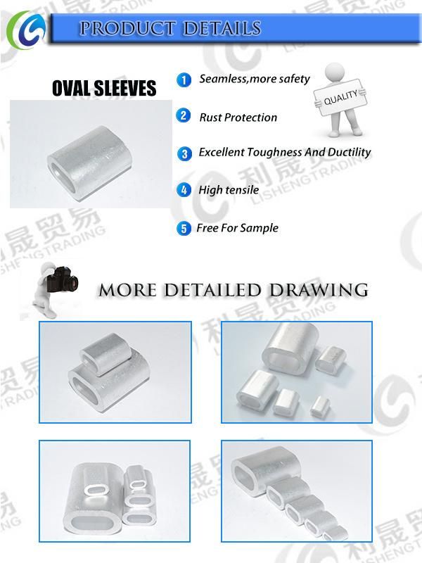 China Manufacturer of Bigger Size of Copper Sleeves for Wire Rope Connecting