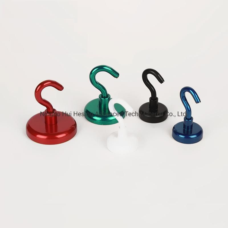 Colorful Painted Neodymium Hook Magnet with M4 Hook